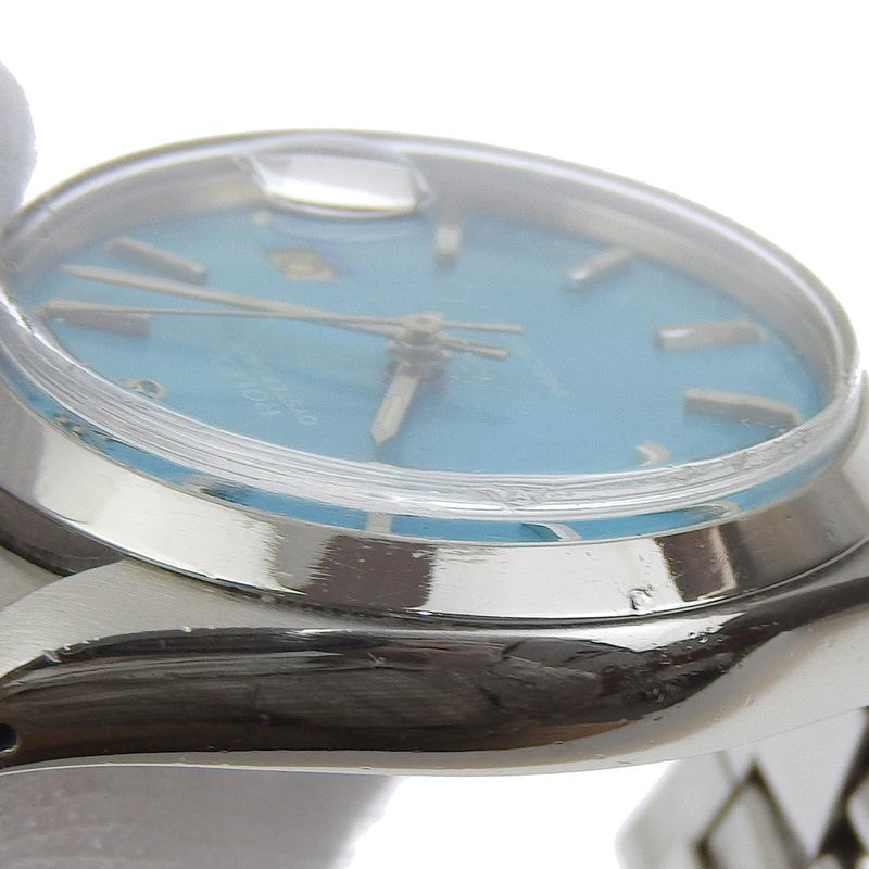 【ROLEX】ロレックス
 オイスターデイト 腕時計
 cal.6077 6694 ステンレススチール シルバー 手巻き ミラーターコイズブルー文字盤 Oyster date メンズB-ランク