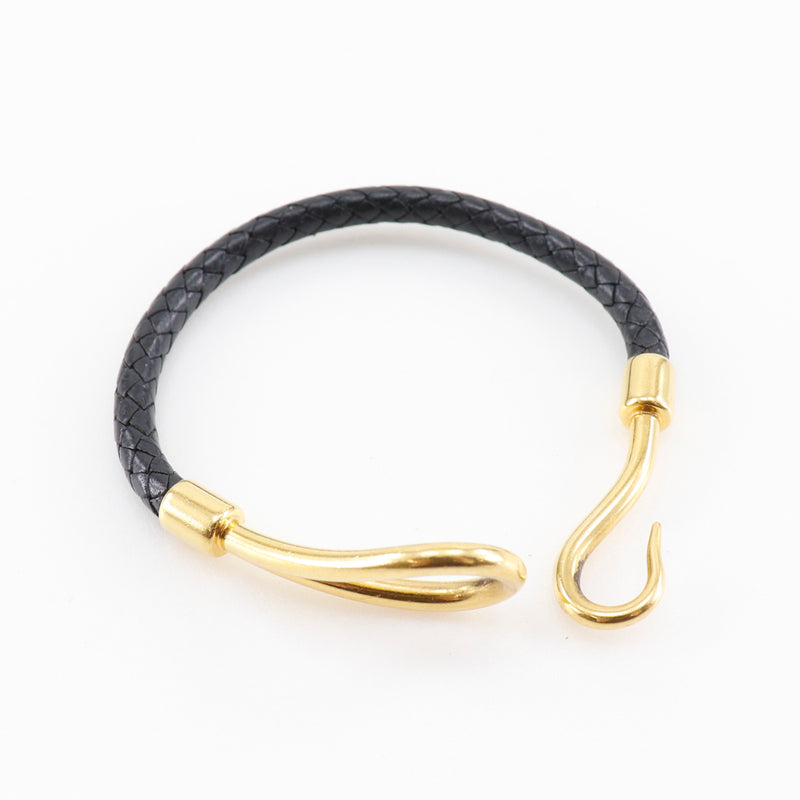 [HERMES] Hermes 
 Jumbo breath bracelet 
 Leather about 10.3g JUMBO BLESS Ladies A-Rank