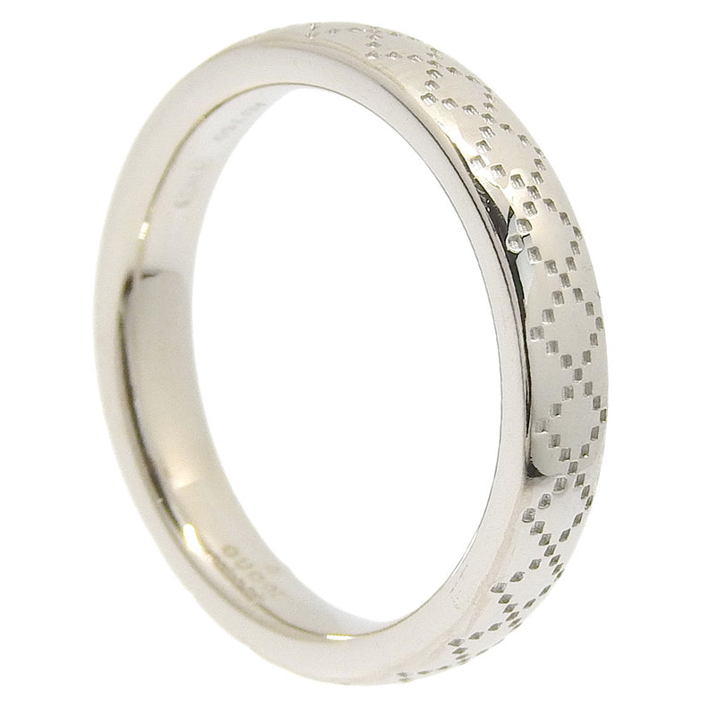 [GUCCI] Gucci 
 Diamante No. 10 Ring / Ring 
 K18 White Gold Approximately 4.9g Diamante Ladies A+Rank