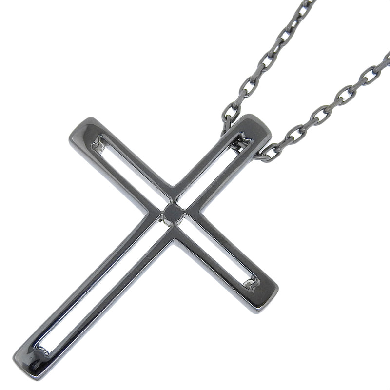 Damiani】ダミアーニ Dサイド クロス ネックレス 5Pダイヤ K18ゴールド  