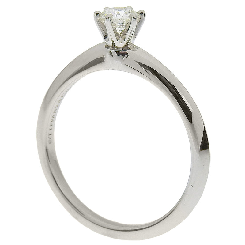 [Tiffany＆Co。]蒂法尼 
 纸牌11号戒指 /戒指 
 PT950白金X钻石大约3.8克纸牌女士