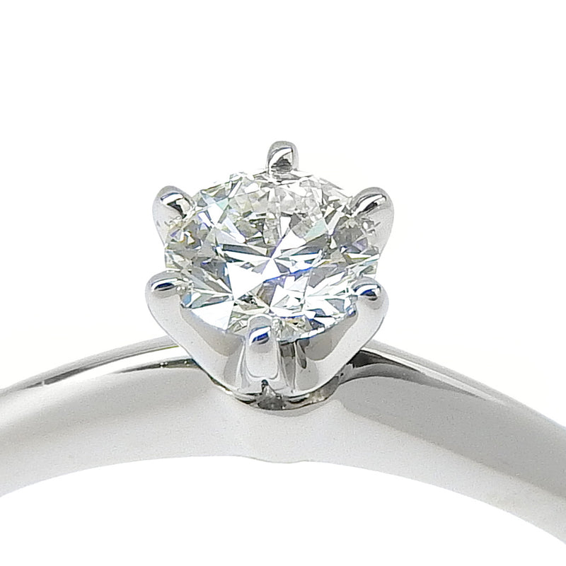 [Tiffany & co.] Tiffany 
 Solitaire No. 11 Anillo / anillo 
 PT950 Platinum X Diamond aproximadamente 3.8 g Solitare Damas A Rank