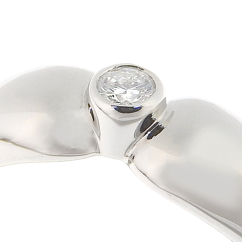 [Tiffany＆Co。]蒂法尼 
 双teadrop 10戒指 /戒指 
 PT950白金X钻石约5.0克双泪珠女士SA等级