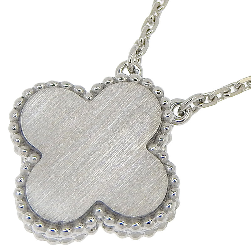 [VAN CLEEF & ARPELS] Van Cleef & Arpel Vintage Humbra Necklace 2020 Holiday 18KWhite Gold x Diamond Clover Approximately 8.5g Vintage Alhambra Ladies A+Rank