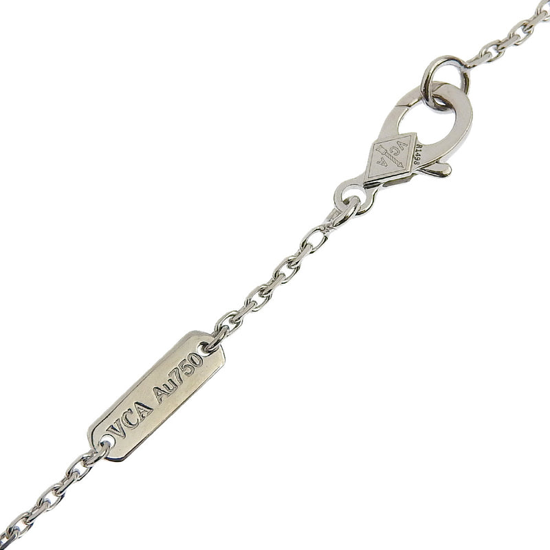 [VAN CLEEF & ARPELS] Van Cleef & Arpel Vintage Humbra Necklace 2020 Holiday 18KWhite Gold x Diamond Clover Approximately 8.5g Vintage Alhambra Ladies A+Rank