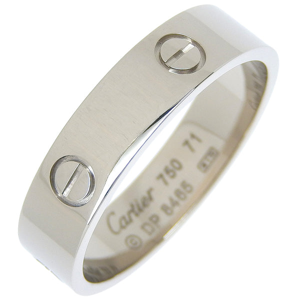 [Cartier] Cartier 
 Labling No. 30 Anillo / anillo 
 K18 Oro blanco aproximadamente 10.8g anillo de amor A+Rank