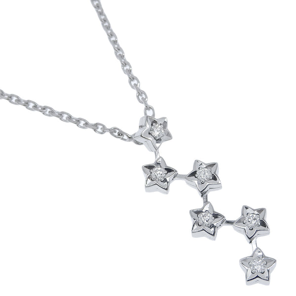 [Chanel] Chanel 
 Collar de estrella de cometa 
 K18 White Gold X Diamond Aproximadamente 7.4g Comet Star Ladies A+Rank