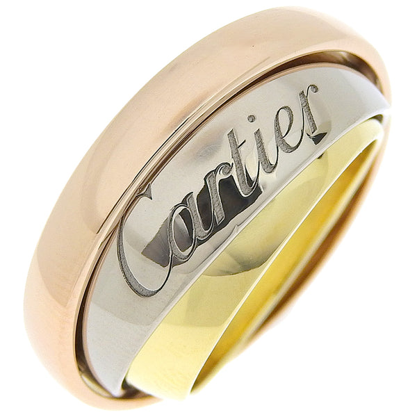 【CARTIER】カルティエ
 トリニティリング　マストエッセンス 9号 リング・指輪
 2002年Xmas限定 K18ゴールド 約14.0g Trinity ring must essence レディースAランク