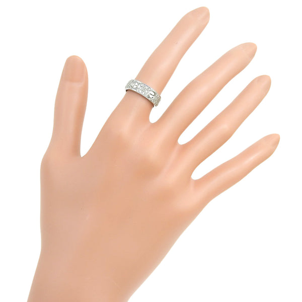 [Cartier] Cartier 
 Labling No. 10.5 anillo / anillo 
 Diamante completo K18 Gold White X Diamond aproximadamente 6.0g Anillo de amor Damas A+Rango