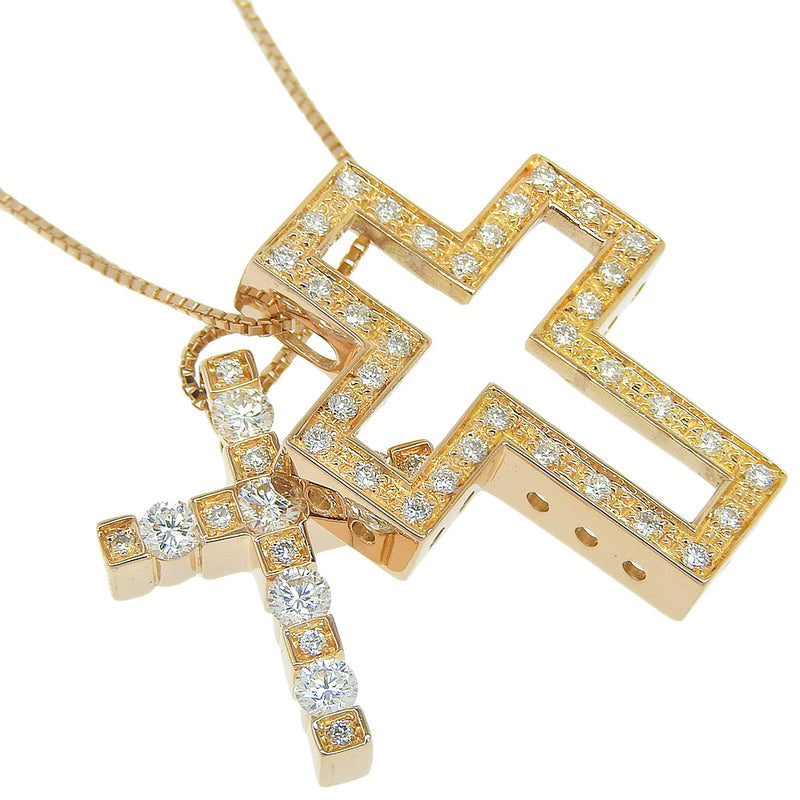 [达米亚尼]达米亚尼 
 贝尔·埃索克项链 
 S尺寸K18粉红色金X钻石大约8.3克美女时代a+等级