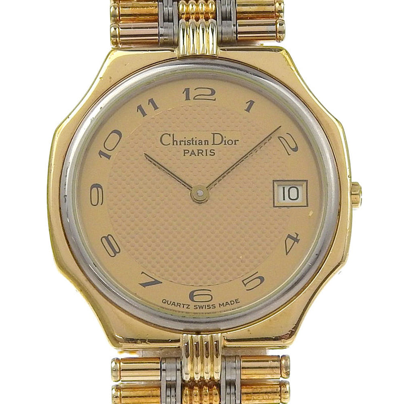 【Dior】クリスチャンディオール デイト 腕時計
 45.15.01 クオーツ