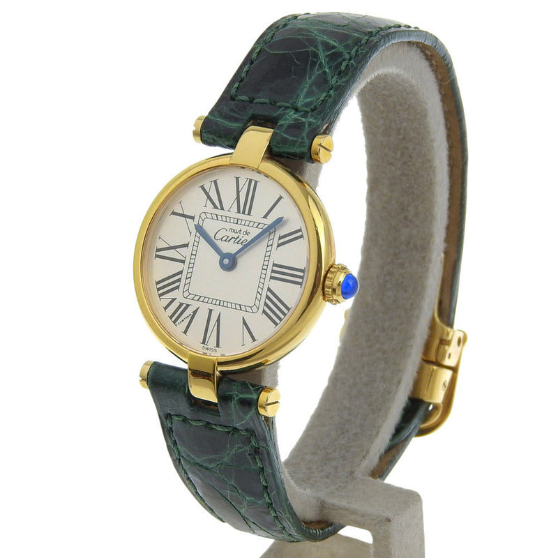 Cartier クォーツ 時計 マスト ドゥ カルティエ/マストタンクSM/4点オニキスローマン