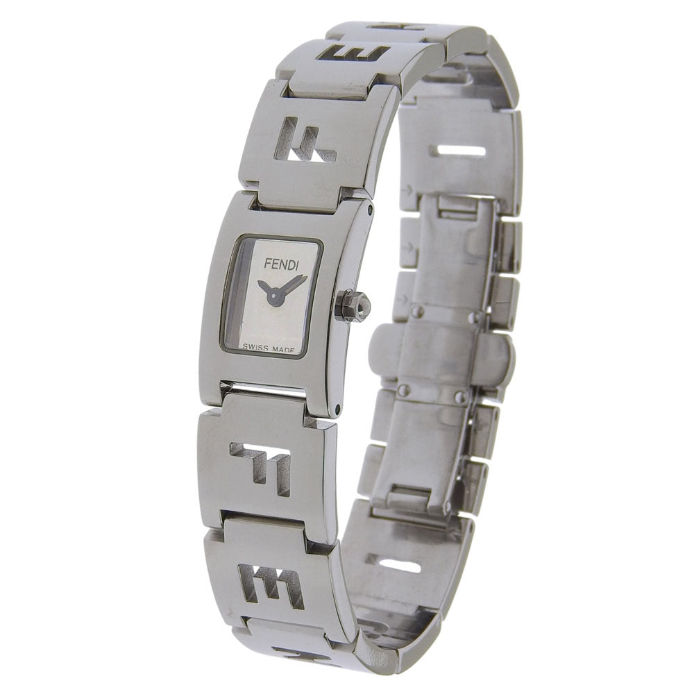 FENDI logo Watches 3150L SilverDial Stainless Steel Quartz Analog display ... FENDI Watch 3150L Black Silver Rare Used From Japan Check  main image 4