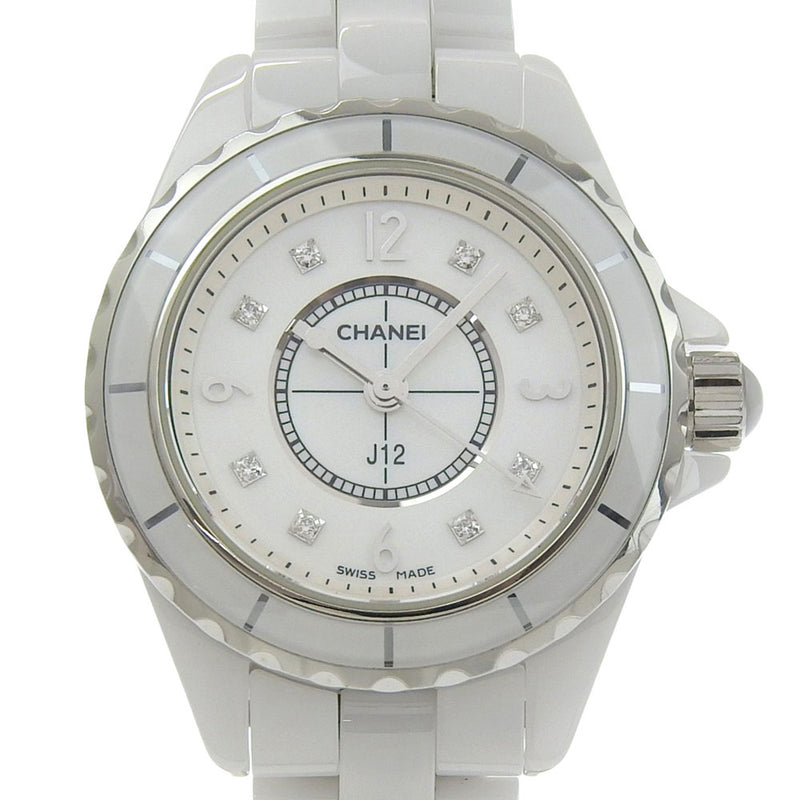 [CHANEL] Montre diamant Chanel J12 8P 
 H2570 Quartz