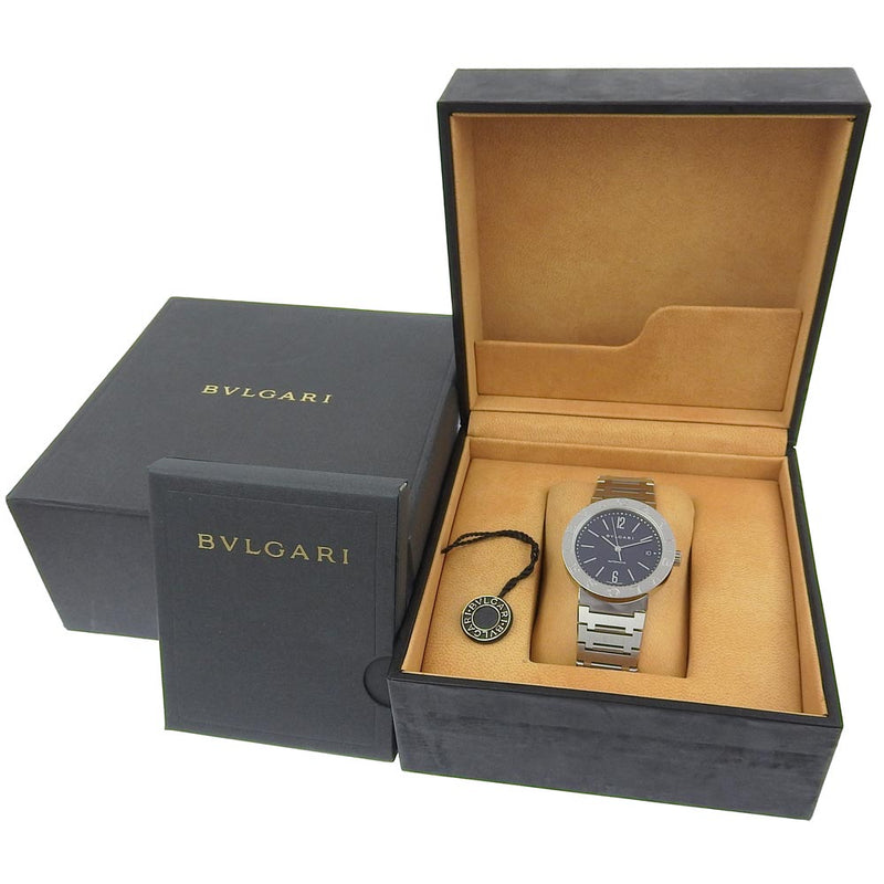 [Bvlgari] 불가리 
 불가리 부가리 시계 
 BB33SS 스테인리스 스틸 자동 검은 색 다이얼 불가리 불가리 여성