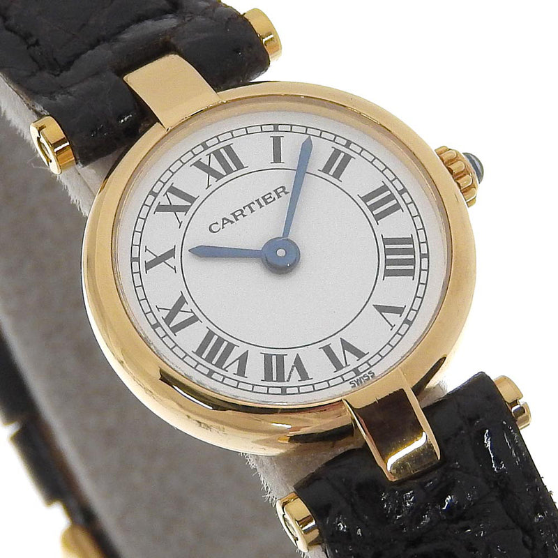 [Cartier] Cartier 
 Mast watch 
 Vandome Cal.66 866010 K18 Yellow Gold x Crocodile Quartz Analog Ladies A-Rank