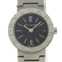 【BVLGARI】ブルガリ
 ブルガリブルガリ 腕時計
 BB23SS ステンレススチール クオーツ アナログ表示 黒文字盤 Bulgari Bulgari レディースA-ランク