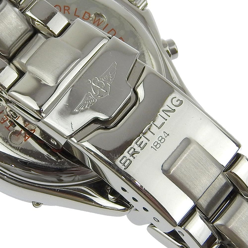 【BREITLING】ブライトリング
 コルト 腕時計
 A53035 ステンレススチール 自動巻き クロノグラフ ネイビー文字盤 Colt メンズA-ランク