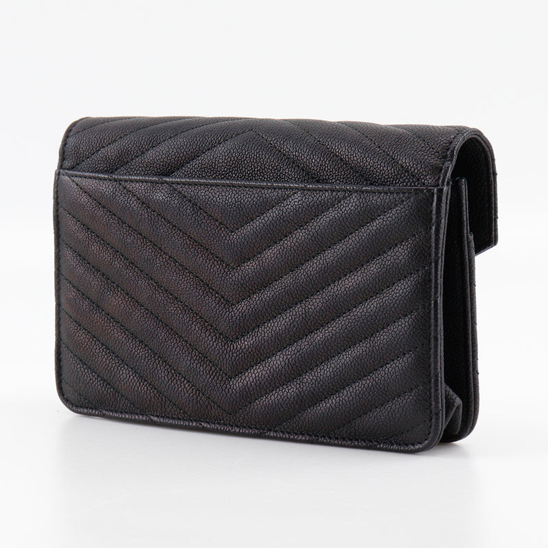 CHANEL】シャネル シェブロン ショルダーバッグ チェーンウォレット
