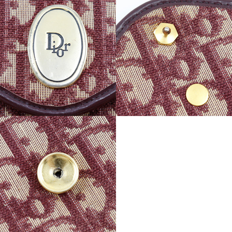 [Dior] Christian Dior 
 Bolso de embrague de trote 
 Canvas A5 Snap Button Trotter Damas
