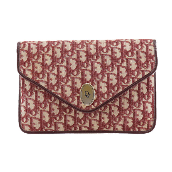 [Dior] Christian Dior 
 Trotter clutch bag 
 Canvas A5 Snap button TROTTER Ladies