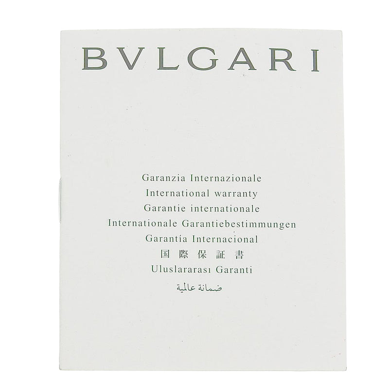 [Bvlgari] bulgari solo tempo watch st35s de acero inoxidable pantalla analógica de diario blanco en solitario