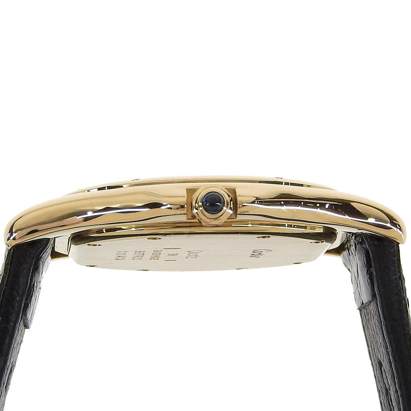 [Cartier] Cartier Pan Tail Couger Watch 887920 K18 Yellow Gold x Crocodile Quartz Analog Dames A-Rank