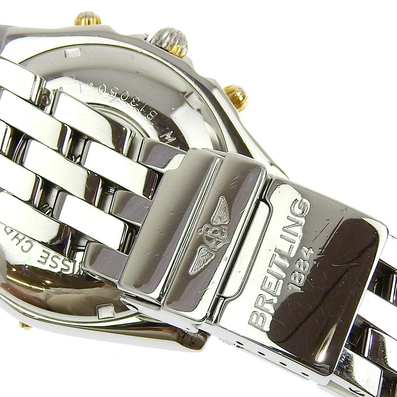 【BREITLING】ブライトリング
 ビコロ 腕時計
 cal.1 B13050.1 ステンレススチール 自動巻き クロノグラフ 青文字盤 Bicolo メンズ