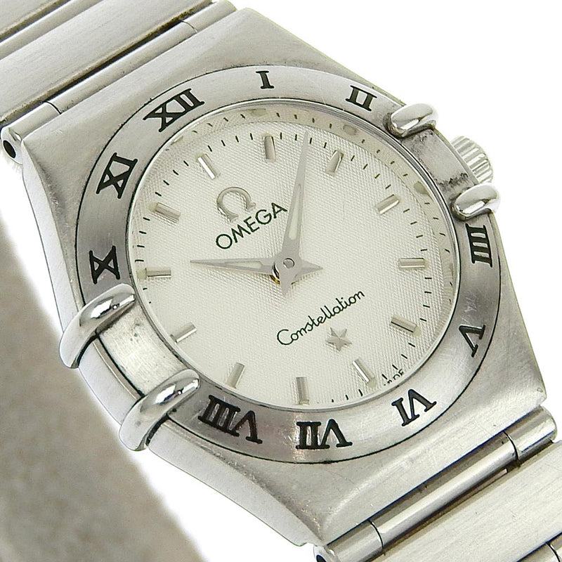 [Omega] Omega 
 Constellation mini wristwatch 
 Cal.1456 1562.30 Stainless steel quartz analog display white dial CONSTELLATION mini Ladies