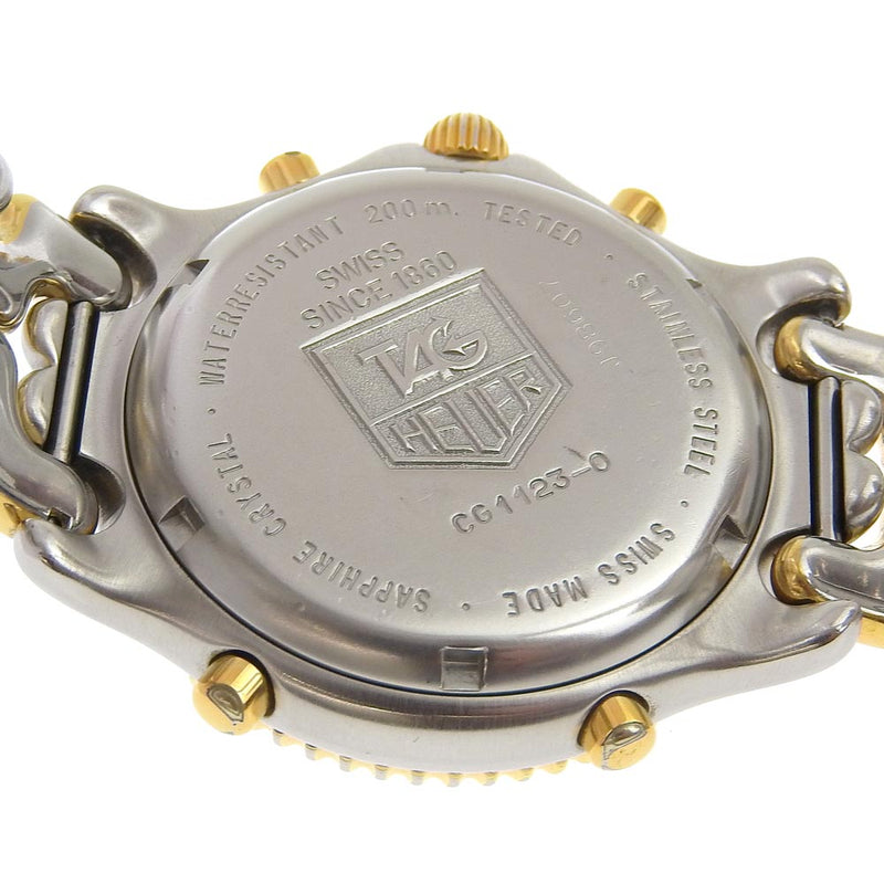 【TAG HEUER】タグホイヤー
 セル 腕時計
 CG1123-0 ステンレススチール×金メッキ クオーツ クロノグラフ ベージュ文字盤 cell メンズ