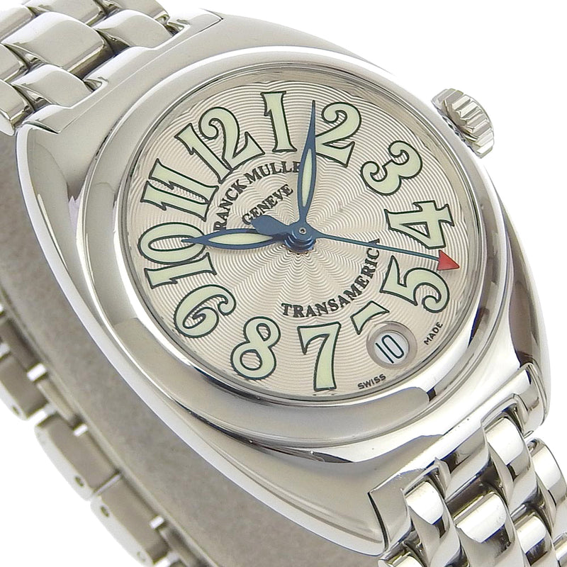 [Franck Muller] Frank Muller Trans American Watch 2000L SCEARDO Automático Silver Dial Trans America Ladies A+Rank