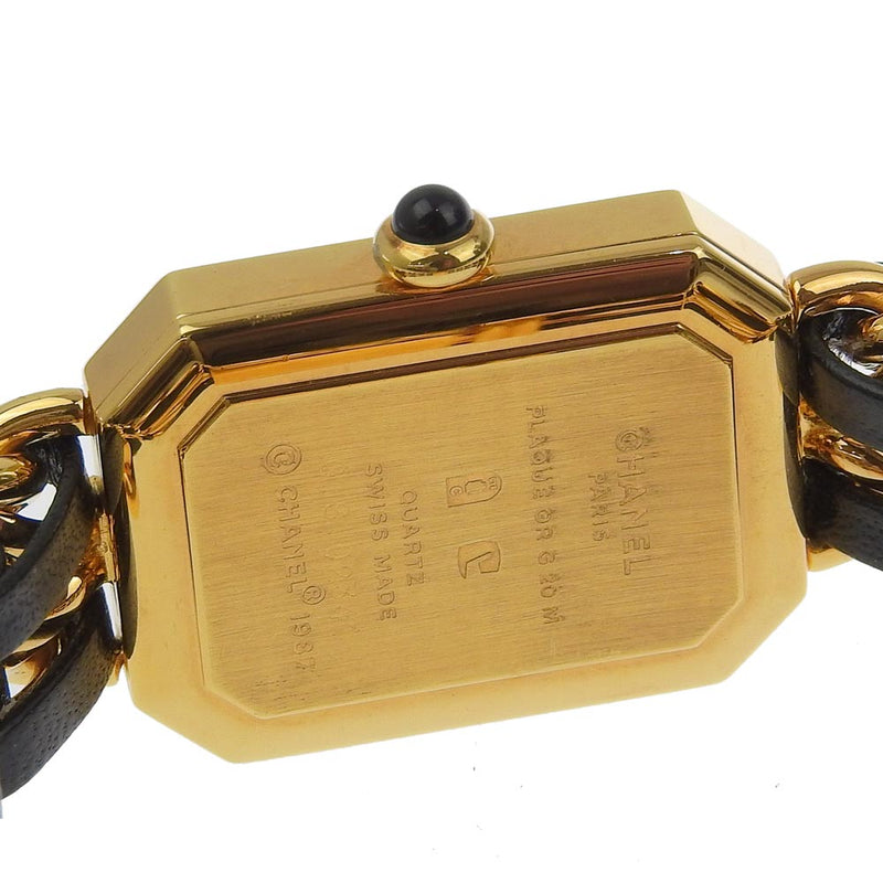 [Chanel] Chanel Premiere S Watch H0001 Gold Plating x Display analógico de cuero Premiere Sadies A Rank