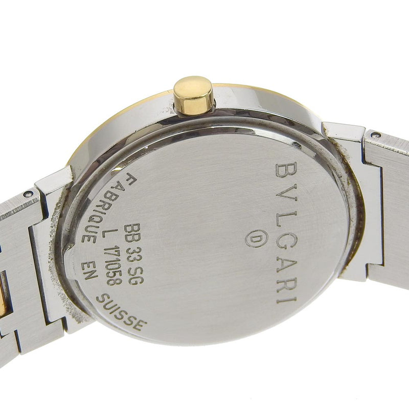 【BVLGARI】ブルガリ
 ブルガリブルガリ 腕時計
 BB33SG ステンレススチール クオーツ アナログ表示 黒文字盤 Bulgari Bulgari メンズ