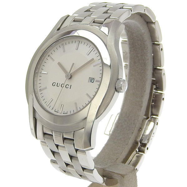 [GUCCI] Gucci 
 watch 
 5500XL Stainless steel Quartz analog display Silver dial Men