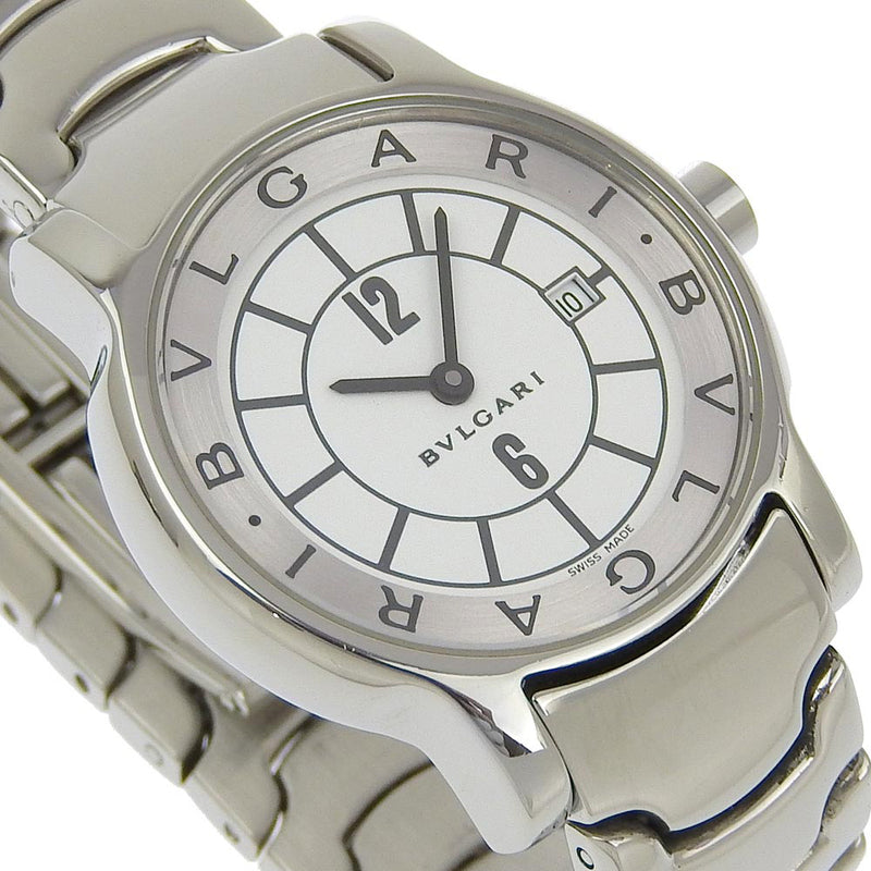 【BVLGARI】ブルガリ
 ソロテンポ 腕時計
 ST29S ステンレススチール クオーツ アナログ表示 白文字盤 Solo tempo レディース