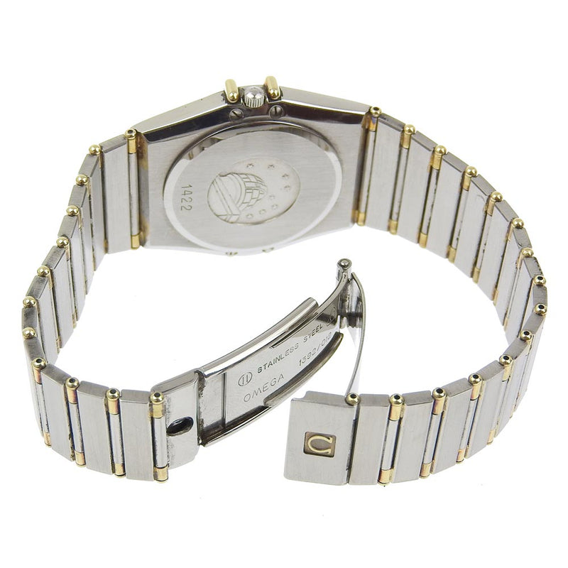 【OMEGA】オメガ
 コンステレーション 腕時計
 コンビ 1422 ステンレススチール ゴールド クオーツ アナログ表示 シャンパンゴールド文字盤 Constellation メンズB-ランク