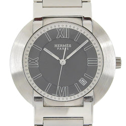 [HERMES] Hermes 
 Nomade watch 
 No1.810 Stainless steel auto quartz analog display gray dial Nomad men's