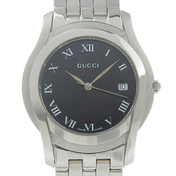 [GUCCI] Gucci 
 watch 
 5500m Stainless Steel Quartz Analog display black dial men's