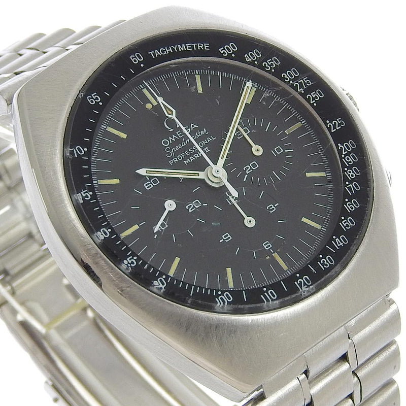 [Omega] Omega Speedmaster Watch Mark 2 Cal.861 145.014 en acier inoxydable Chronograph Black Dial Speedmaster Men's B-Rank