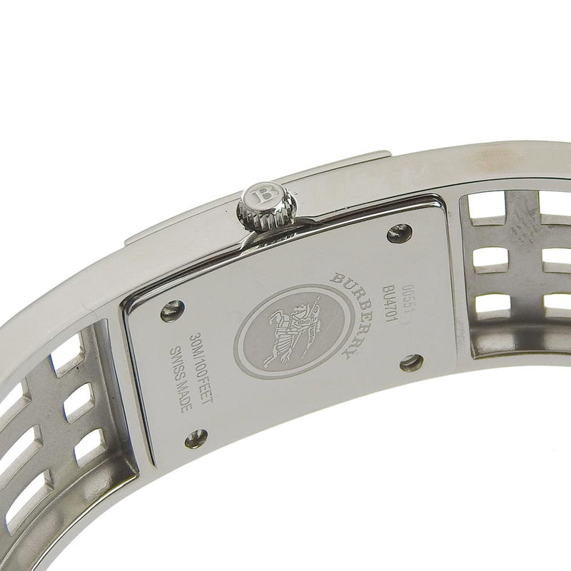 [Burberry] Burberry 
 遗产手表 
 手镯手表BU4701不锈钢银石英模拟显示棕色拨号遗产女士
