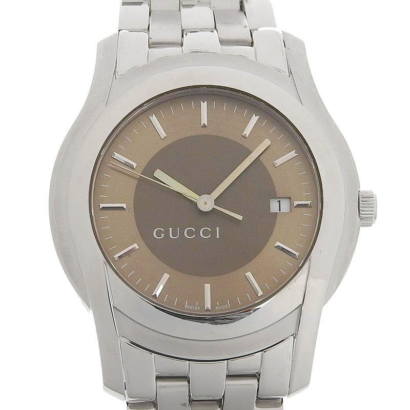 GUCCI] Gucci G -class watch 5500XL Stainless steel Quartz Brown Dial –  KYOTO NISHIKINO