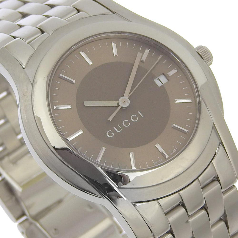 Gucci Gucci Reloj de clase G 5500xl cuarzo de acero inoxidable marro KYOTO NISHIKINO