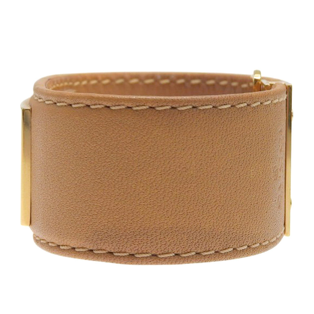 GUCCI グッチ バングルウォッチ 時計 SS⁄レザー 7800ライトブラウン