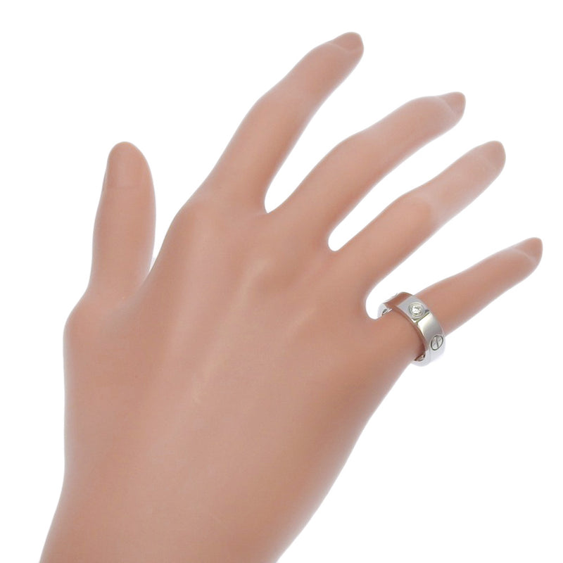 [卡地亚]卡地亚 
 9号环 /戒指 /戒指 
 B4032549 K18白金X钻石大约8.4克爱情戒指女士