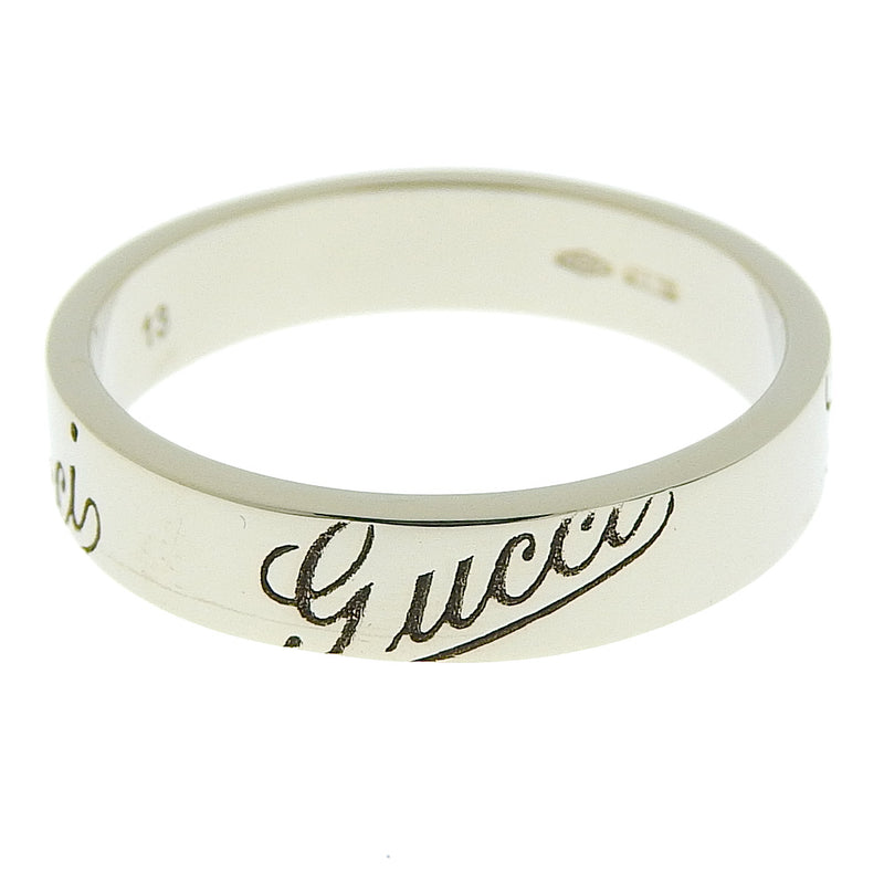 [Gucci] Gucci 
 眼睛完成12号戒指 /戒指 
 徽标K18白金大约3.9克图标印刷女士SA等级