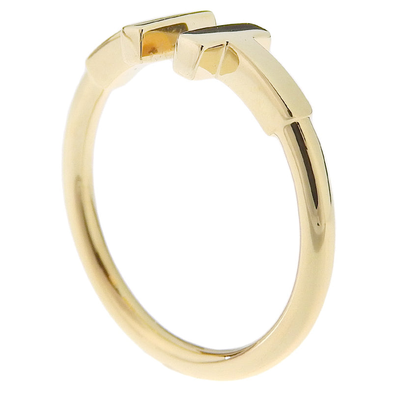 [Tiffany & co.] Tiffany 
 T -Wire No. 11 Anillo / anillo 
 K18 oro amarillo aproximadamente 3.1g t alambre damas sa rango