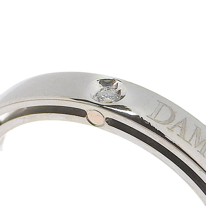 [Damiani] Damiani 
 D side 12.5 Ring / Ring 
 1P Diamond K18 White Gold x Diamond about 3.7g D Side Ladies A Rank