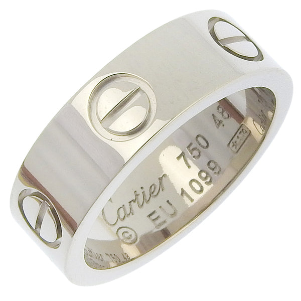 [Cartier] Cartier 
 Labling No. 8 anillo / anillo 
 K18 Gold blanco aproximadamente 7.0g anillo de amor damas a+rango
