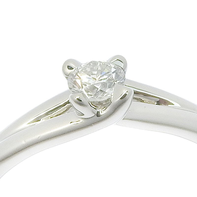[CHAUMET] Shome 
 Lian Solitaire No. 12.5 Ring / Ring 
 PT950 Platinum x Diamond about 4.3g Lien Solitaire Ladies A+Rank