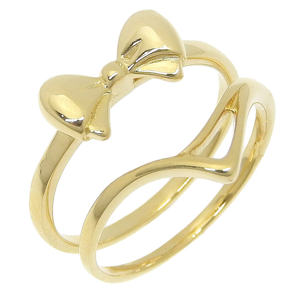 [Mikimoto] Mikimoto 
 Establecer 2 anillo / anillo 
 K18 oro amarillo aproximadamente 3.4g dos damas set un rango